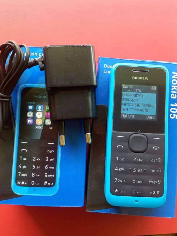 Nokia 105 black and blue (refurbished - Image 4