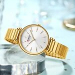 CURREN Watches 2025 Charming Women's Quartz Wristwatches With Rhinestones Stainless Steel Clock Relojes Para Mujer