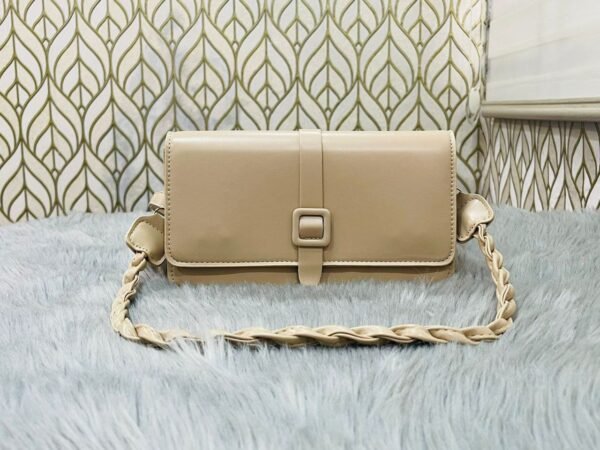 Crossbody Niche Casual Single Shoulder Female Autumn Fashion Small Square Bag Brown PU Womens Handbag RM73 (P-1371) - Image 6