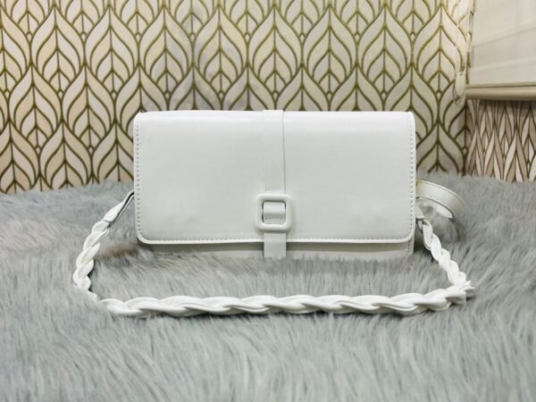 Crossbody Niche Casual Single Shoulder Female Autumn Fashion Small Square Bag Brown PU Womens Handbag RM73 (P-1371) - Image 5