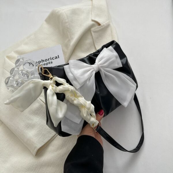 Bags Women's Small New Style Cloud Female Bowknot Fashion All-Match One-Shoulder Mini Bag Ladies Handbag Cross-Body RM78 (P-1377) - Image 2