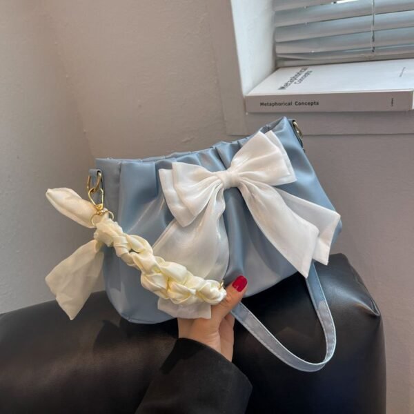 Bags Women's Small New Style Cloud Female Bowknot Fashion All-Match One-Shoulder Mini Bag Ladies Handbag Cross-Body RM78 (P-1377) - Image 3