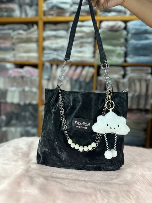 Korean version casual large capacity tote bag women's 2024 summer new fashion canvas bag feeling shoulder bag RM59 (P-1507) - Image 7
